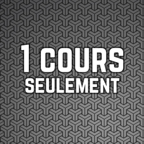 1 cours seulement
